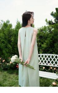 X. YING Fashion Hanging Neck Round Neck Dress