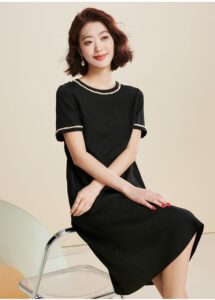 SAITU high-end small fragrant style mulberry silk dress