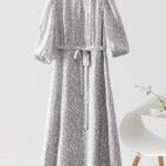 100% mulberry silk elegant high-end silk dress