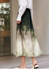 OUNIXUE printed horse face skirt half skirt
