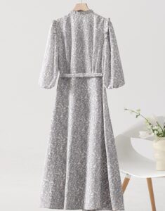 100% mulberry silk elegant high-end silk dress