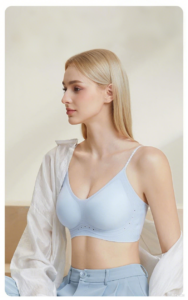 Summer lightweight and breathable small chest gathered seamless back bra