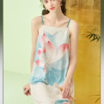 FENTENG Summer Low Collar Strap Home Clothes Sleeping Skirt