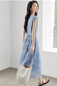 Duibai Retro Romantic Printed Dress