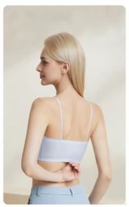 Summer lightweight and breathable small chest gathered seamless back bra