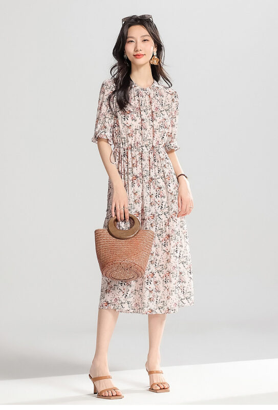 Saitu vestido de seda de morera dulce y roto