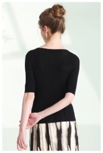 Lyocell Tencel blend classic minimalist T-shirt