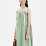 Self Who Cotton Blended Loose Strap Dress