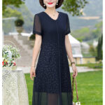 Middle aged dress, summer thin design