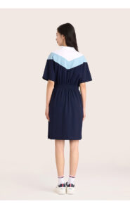 Vibrant contrasting loose dress