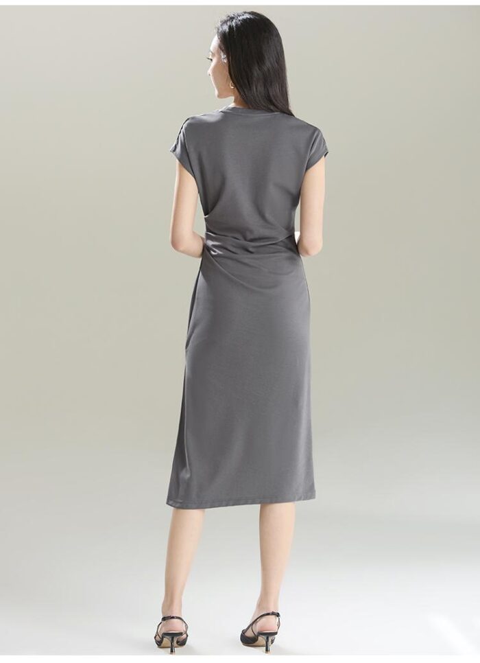 Split waist short sleeved dress for 2025