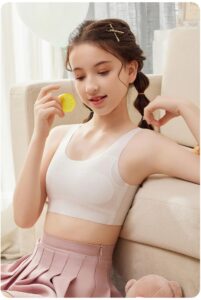Sports vest girl bra