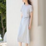 Short shoulder dress