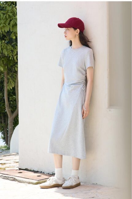 Short shoulder dress