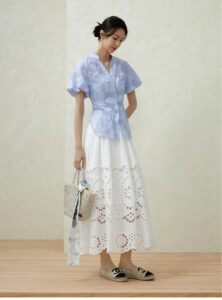 French Romantic Summer Hollow Skirt