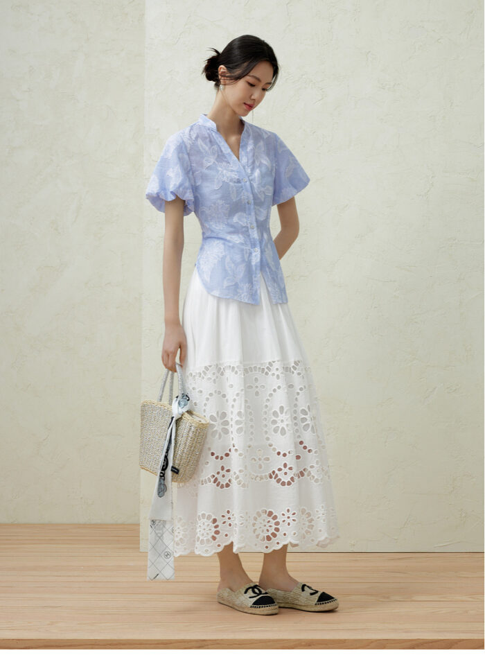 French Romantic Summer Hollow Skirt