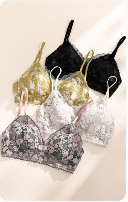 Thin mesh bra