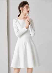 Hepburn white dress