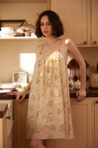 Advanced hanging suspender nightgown, lightweight sleepwear