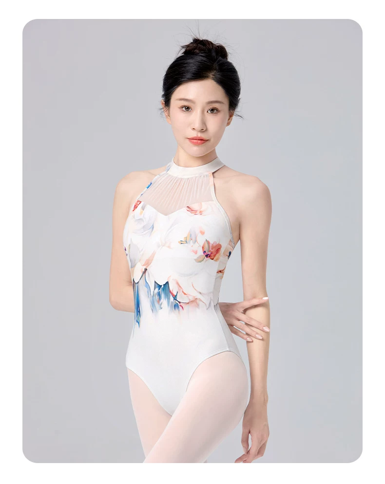 Ballet training costume, dance costume, sleeveless dress with body shape Ballet training costume, dance costume, sleeveless dress with body shape