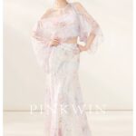 high-end floral skirt