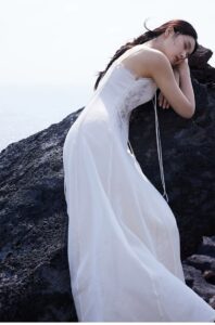 French romantic tassel camisole dress