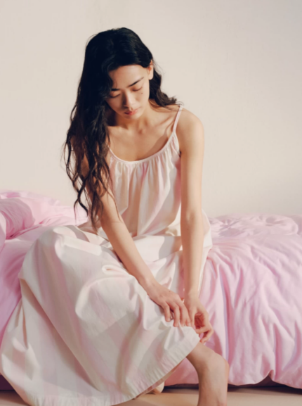 Water soft cotton camisole nightgown for women's home wear, all cotton nightgown