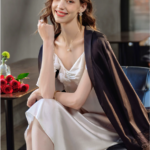 New silk camisole dress can be worn as an outerwear nightgown