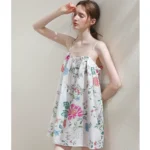 Silk and cotton sexy pure desire suspender nightgown