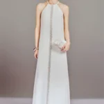 Heavy Industry Light Luxury Nail Bead Hanging Neck Dress