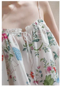 Silk and cotton sexy pure desire suspender nightgown