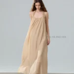 Greek style romantic lace camisole dress, women's off shoulder vacation style dress