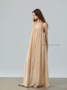 Greek style romantic lace camisole dress, women's off shoulder vacation style dress