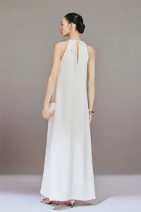 Heavy Industry Light Luxury Nail Bead Hanging Neck Dress