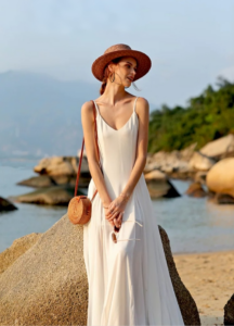 island vacation gauze skirt