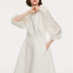 Jacquard dress for women in spring