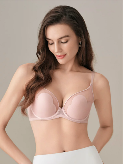 Fashionable ultra-thin mesh bra underwear bra