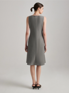 Classic wool suit dress for women