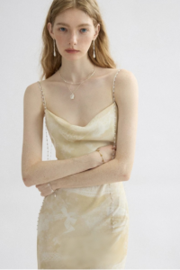 French holiday dress, tea break camisole dress, light formal dress