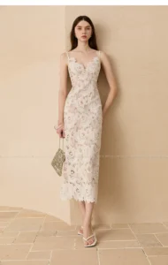 Summer new white camisole dress