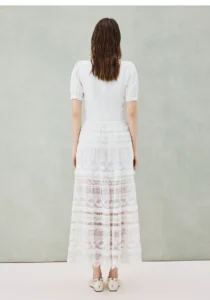 French hollow lace skirt