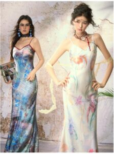 Printed camisole dress