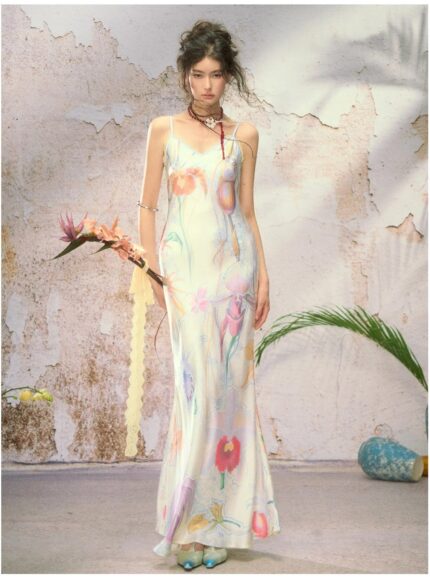 Printed camisole dress