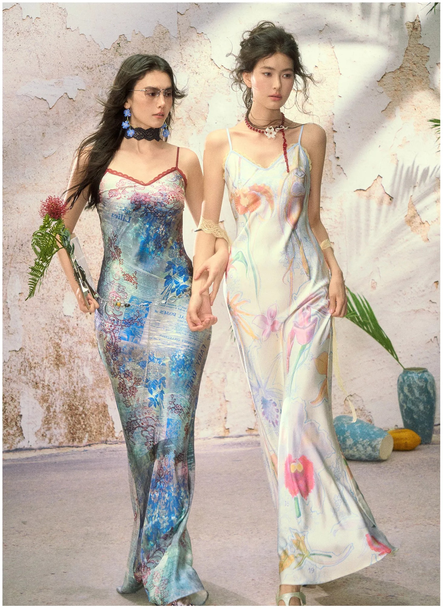 Printed camisole dress Printed camisole dress