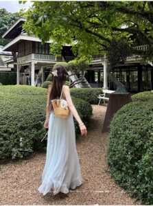 New Chinese style embroidered camisole skirt