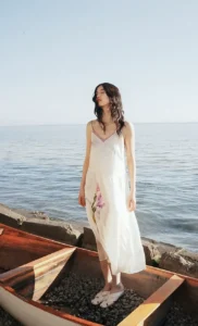 100% mulberry silk women's silk nightgown