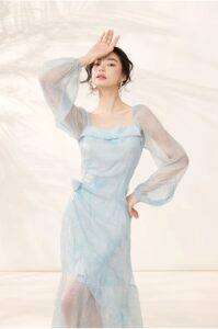 Silk dress 2026 spring new design
