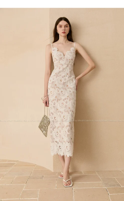 New white camisole dress for summer 2026