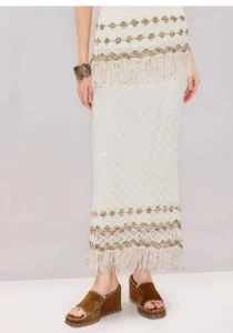 Printed midi skirt white mid length skirt