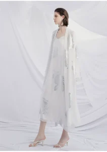 Elegant loose top, simple long windbreaker